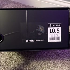 Rudis black and gold wrestling shoes